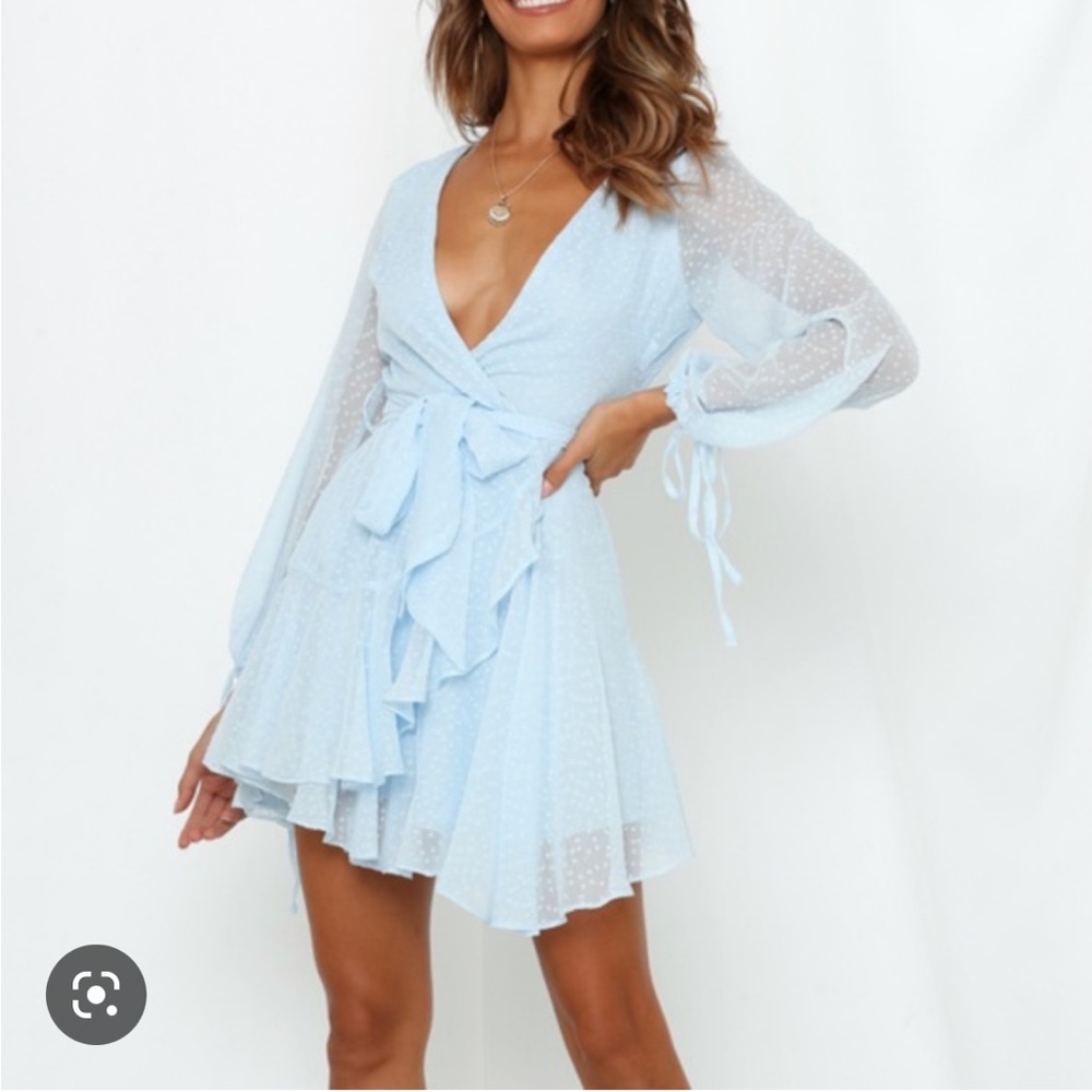 Hello molly blue mini dress